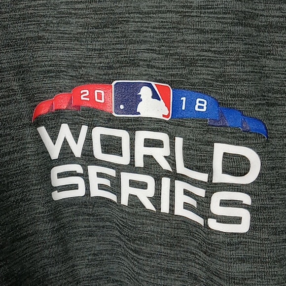 Under Armour 1/4 Zip Pullover Men's Large Loose Gray World Series 2018 Baseball - Picture 3 of 9